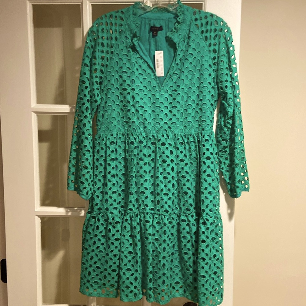 J.crew emerald green dress size XSmall
